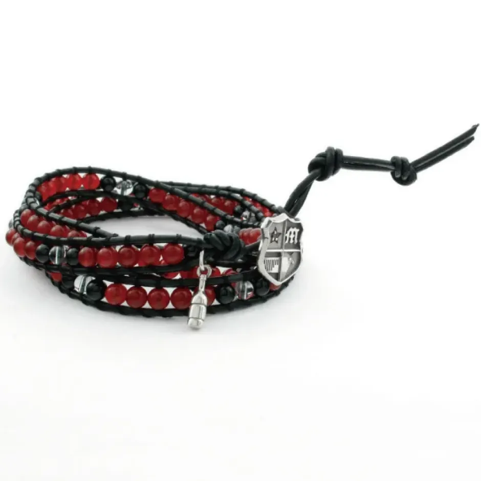 Jewelry & Hair Accessories>Meiko Leather Wrap Bracelet
