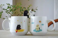 Mellow Cat Spoon w/ Mug Clearance