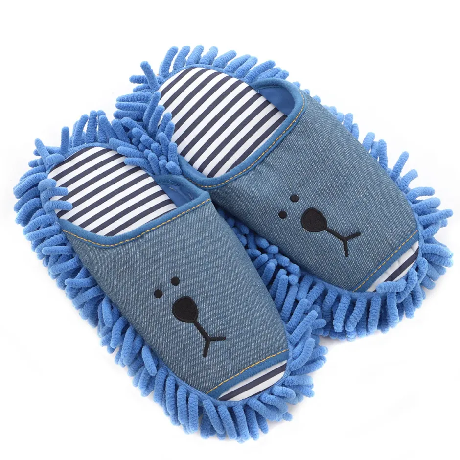 Roomwear & Sleepwear>Mofu Mofu Denim Slippers