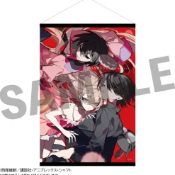 Monogatari Series x Kei Mochizuki B2 Tapestry Koyomi Araragi & Shinobu Oshino & Ougi Oshino Clearance