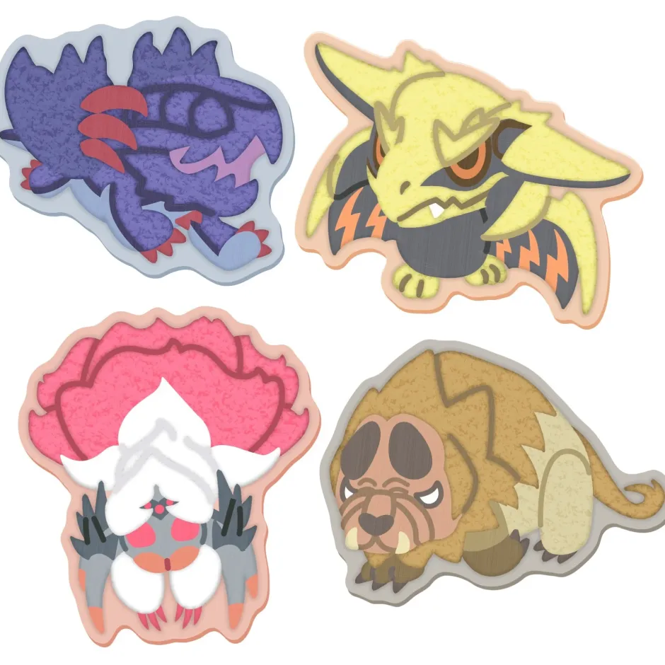 Monster Hunter MonDefo Sagara Embroidery Sticker Outlet