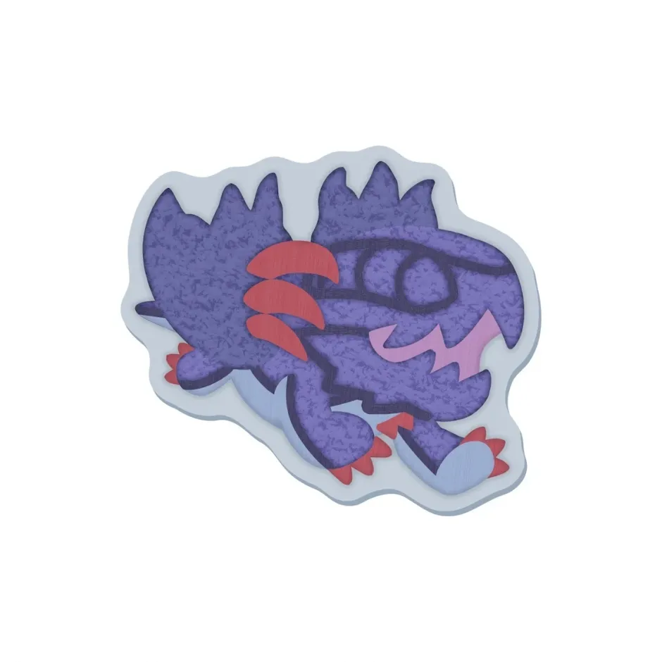 Monster Hunter MonDefo Sagara Embroidery Sticker Outlet