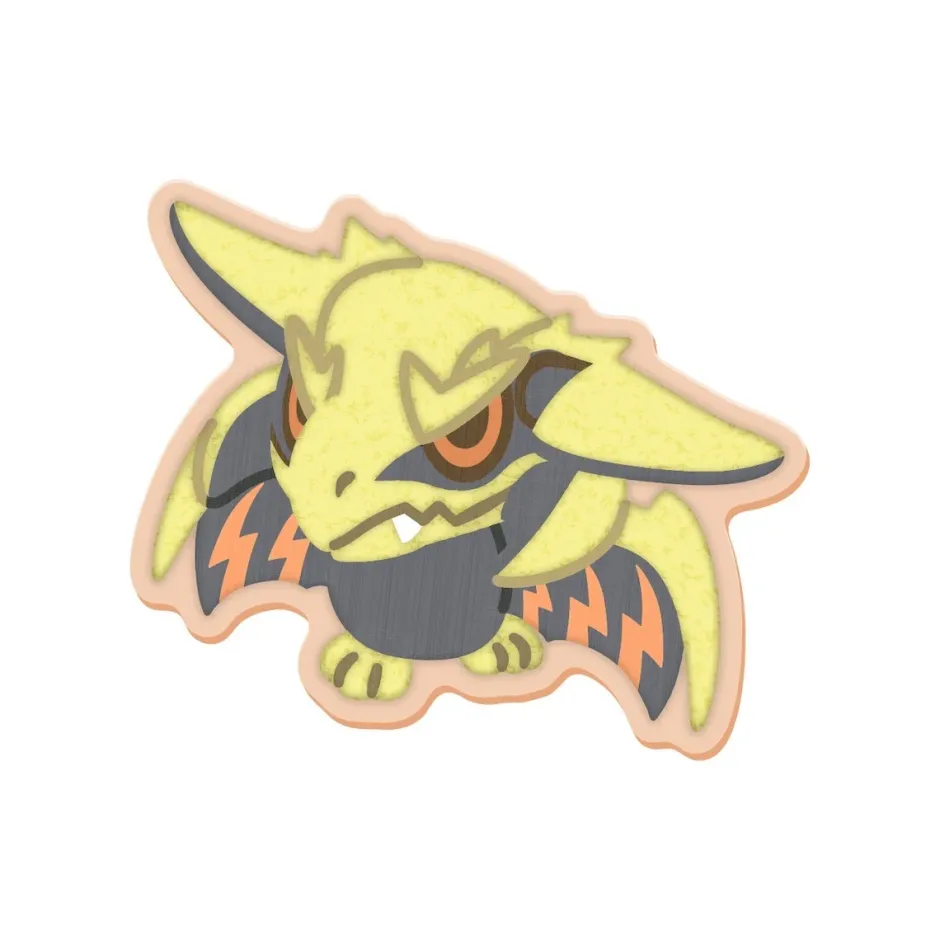 Monster Hunter MonDefo Sagara Embroidery Sticker Outlet
