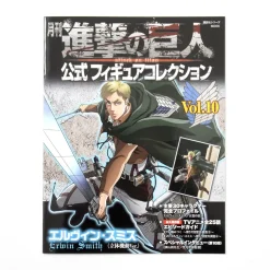 Monthly Attack on Titan Official Figure Collection Magazine Vol. 10 w/ Erwin Smith Figure (3D Maneuver Gear Ver.) New