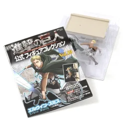 Monthly Attack on Titan Official Figure Collection Magazine Vol. 10 w/ Erwin Smith Figure (3D Maneuver Gear Ver.) New