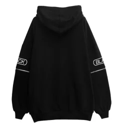 murakaruki x LISTEN FLAVOR Zip Sleeve Hoodie Black Hot
