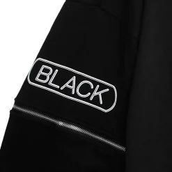 murakaruki x LISTEN FLAVOR Zip Sleeve Hoodie Black Hot