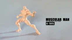Action Figures>Muscular Man Body KT01B Normal Skin 1/12 Scale Action Figure