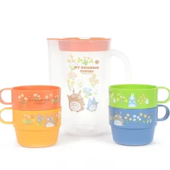 Mugs & Glasses>My Neighbor Totoro Totoro & Flowers Stackable Cup & Pitcher Set