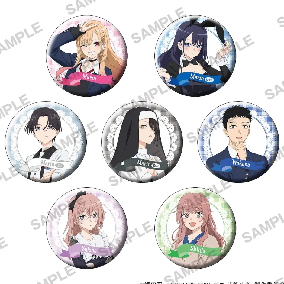 My Dress-Up Darling Glimmering Tin Badge Vol. 1 Complete Box Set Sale