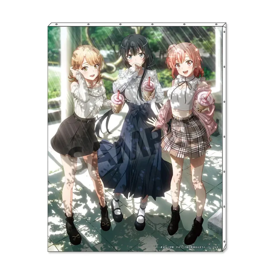Art Canvas Boards>My Teen Romantic Comedy SNAFU Climax F6 Canvas Art Yukino & Yui & Iroha: Park Date Ver.