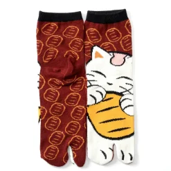 Roomwear & Sleepwear|Footwear>Nagomi Modern Women's Tabi Socks - Manekineko Ver. 1