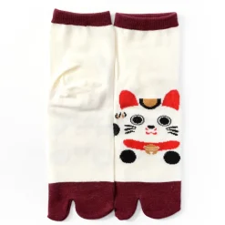 Roomwear & Sleepwear|Footwear>Nagomi Modern Women's Tabi Socks - Manekineko Ver. 2