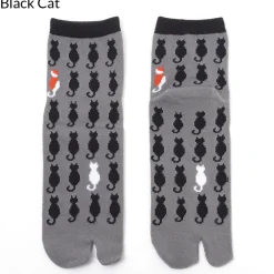 Nagomi Modern Japanese Cat Tabi Socks Sale
