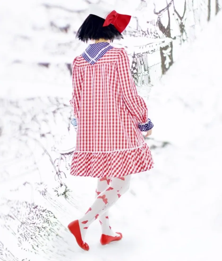 Neb aaran do Propeller Beret (White x Red) New