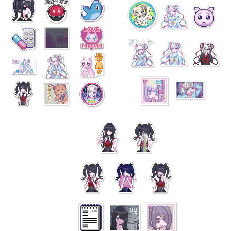 Stickers>Needy Streamer Overload Flake Stickers