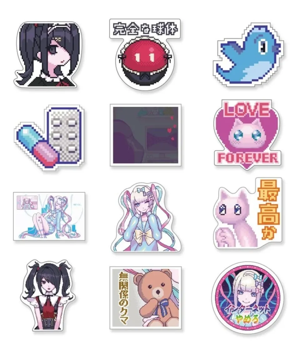 Stickers>Needy Streamer Overload Flake Stickers