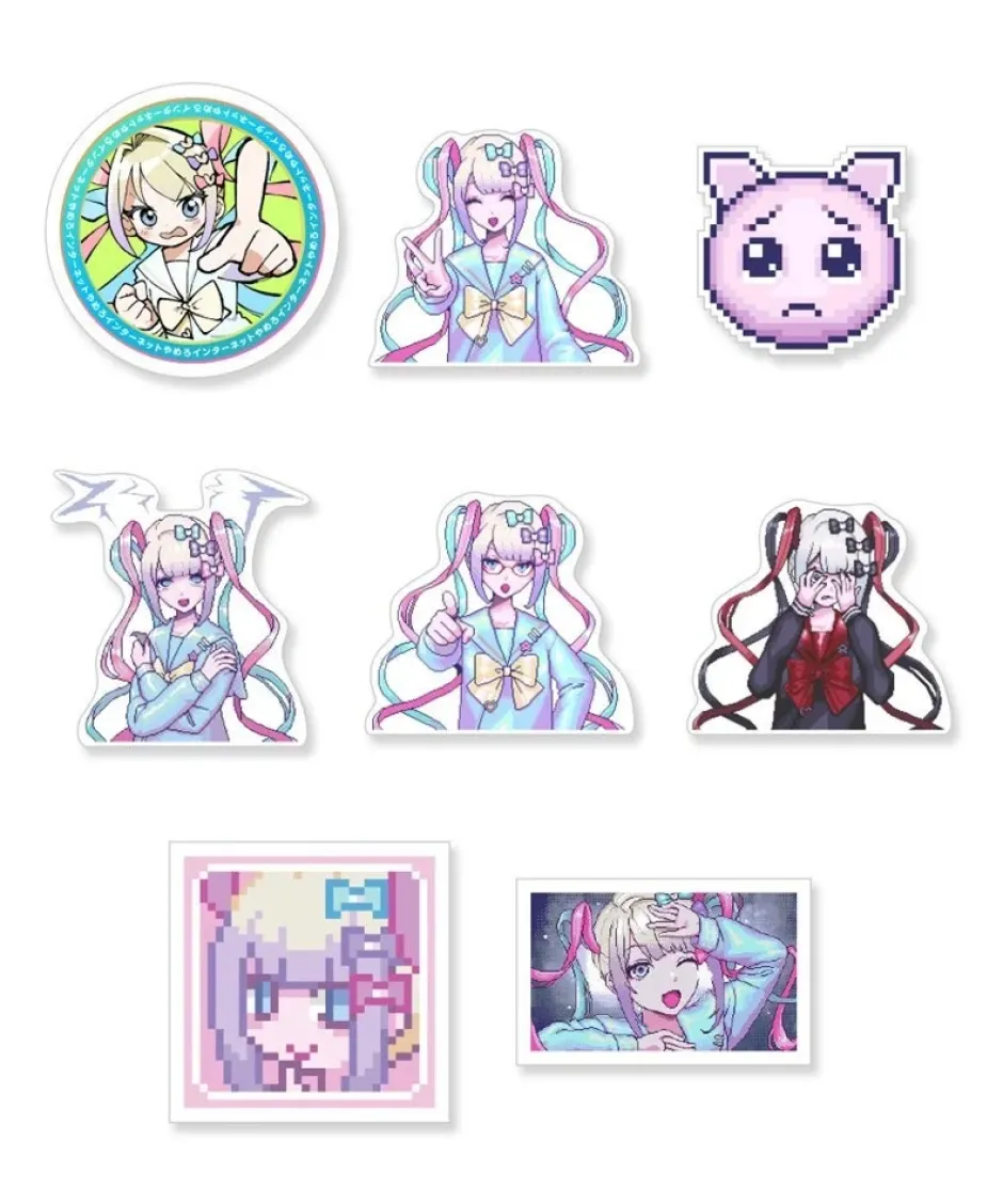Stickers>Needy Streamer Overload Flake Stickers