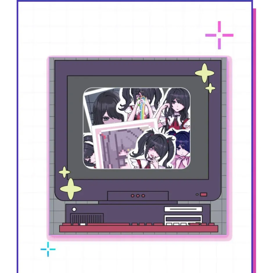 Stickers>Needy Streamer Overload Flake Stickers