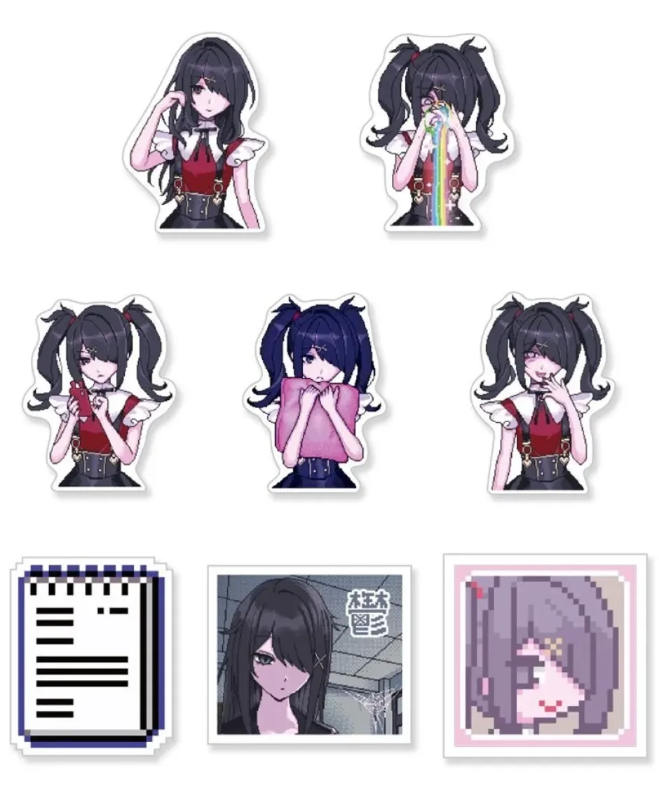 Stickers>Needy Streamer Overload Flake Stickers