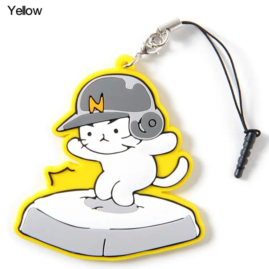 Smartphone Straps>Neko Pitcher Rubber Straps