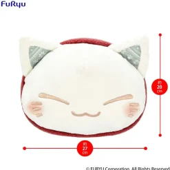 Nemuneko Cat Big Plush Toy Red Scarf Ver. Clearance
