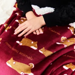 Nemu Nemu Animals Printed Half-Blanket Series Discount