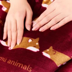 Nemu Nemu Animals Printed Half-Blanket Series Discount