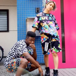 NEUZZZ JUNKREW BROS. All-Over Print Shorts Online