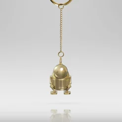 NieR: Automata Gold Machine Lifeform Metal Keychain New