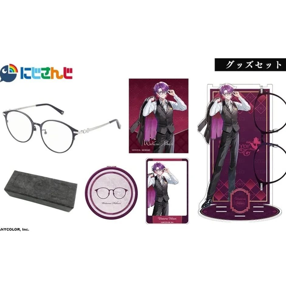 NIJISANJI VOLTACTION Collaboration Glasses Watarai Hibari Model & Goods Set Online