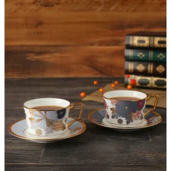 Mugs & Glasses>Noritake × Demon Slayer: Kimetsu no Yaiba Inosuke Hashibira & Tengen Uzui Cup & Saucer Set