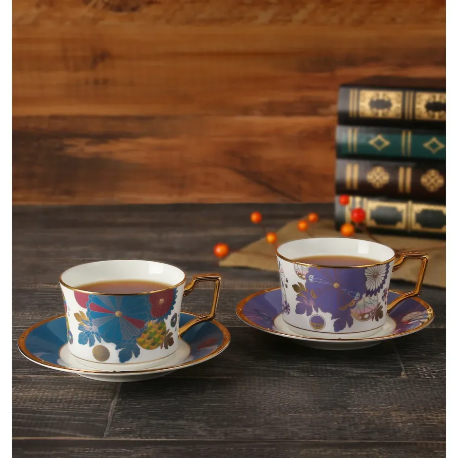 Noritake × Demon Slayer: Kimetsu no Yaiba Giyu Tomioka & Shinobu Kocho Cup & Saucer Set Online