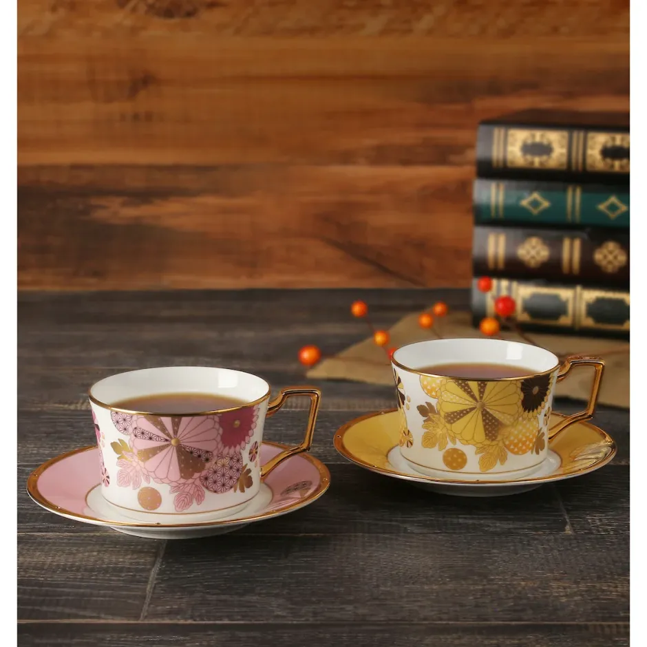 Noritake × Demon Slayer: Kimetsu no Yaiba Nezuko Kamado & Zenitsu Agatsuma Cup & Saucer Set Sale