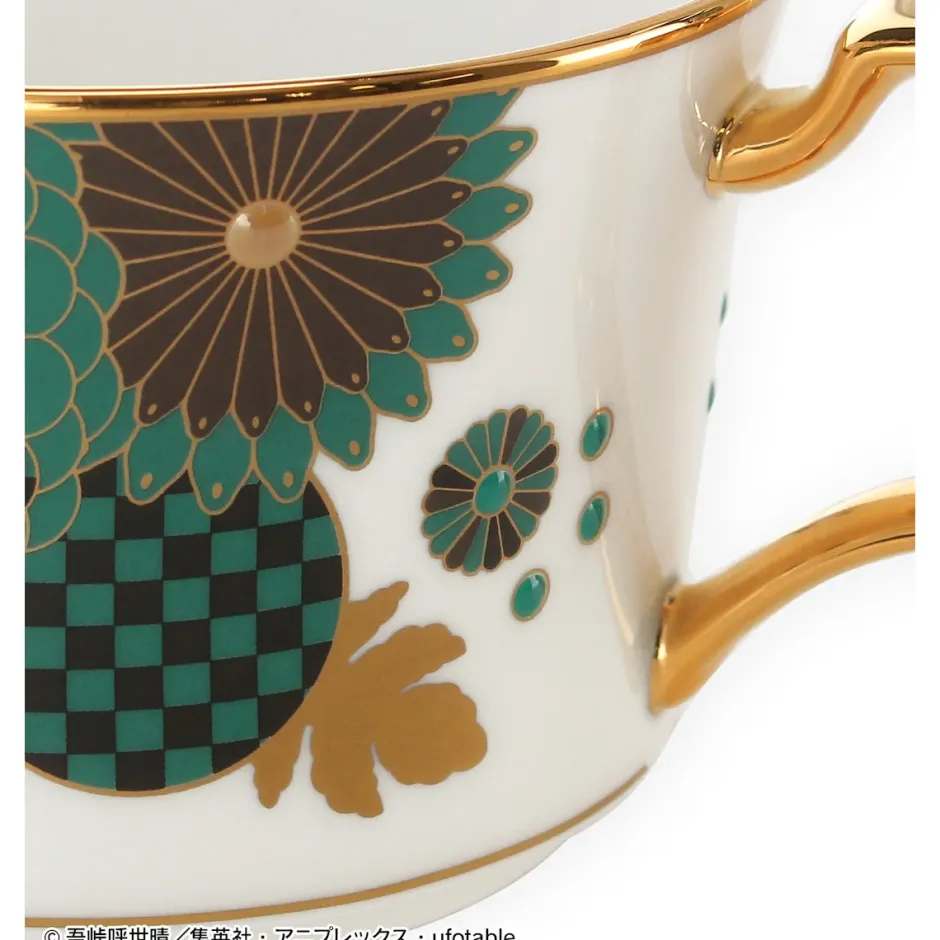 Noritake × Demon Slayer: Kimetsu no Yaiba Tanjiro Kamado & Kyojuro Rengoku Cup & Saucer Set Clearance