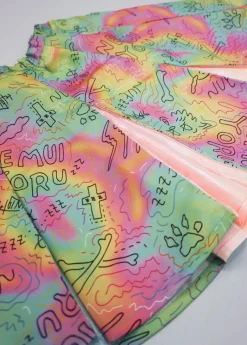 NUEZZZ Rough Sketch All-Over Print Cheer Skirt