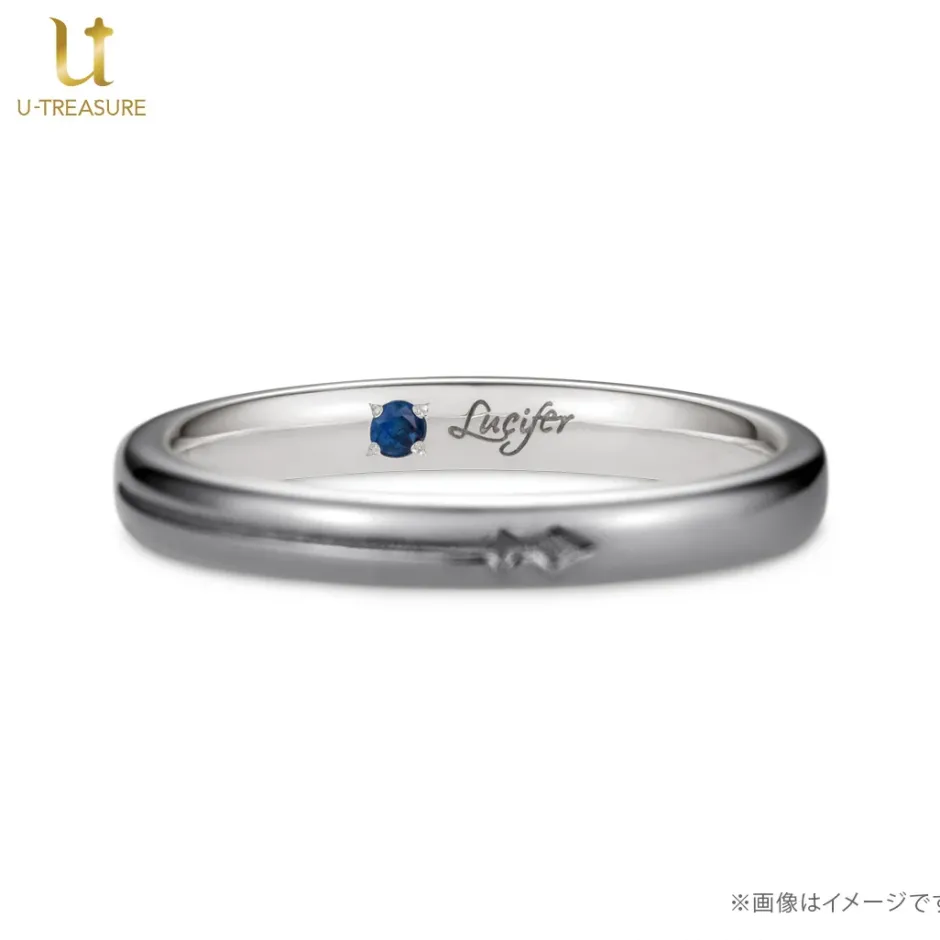 Obey Me! Beelzebub Black-Coated Silver Ring Sale