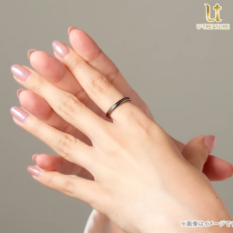 Obey Me! Beelzebub Black-Coated Silver Ring Sale