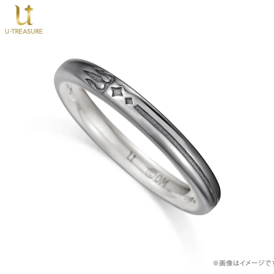 Jewelry & Hair Accessories>Obey Me! Lucifer Black-Coated Silver Ring