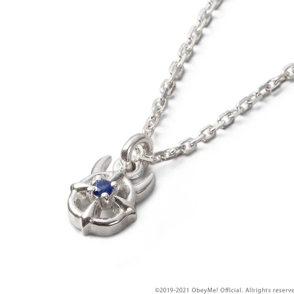 Obey Me! Silver Logo Necklace New