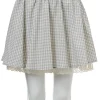 Bottoms>OLIVE des OLIVE Lace-Up Gathered Skirt