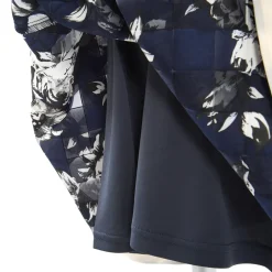 OLIVE des OLIVE Rose Pattern Sheer Check Skirt Discount