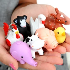 Omoshiro Sound LED Light Animal Keychain Collection Outlet