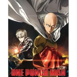 One-Punch Man Saitama & Genos Sublimation Throw Blanket Clearance