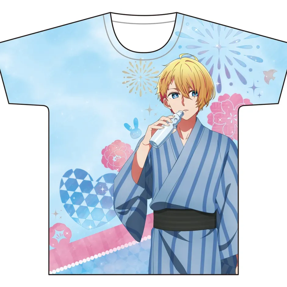 Tops>Oshi no Ko Full Graphic T-Shirt Aqua
