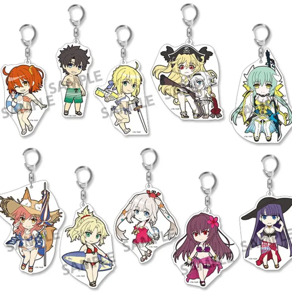 Pikuriru! Fate/Grand Order Trading Acrylic Keychain Charms Vol. 7 Box Set Outlet