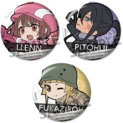 Collectable Toys>Pikuriru! Sword Art Online Alternative: Gun Gale Online Pin Badge Set