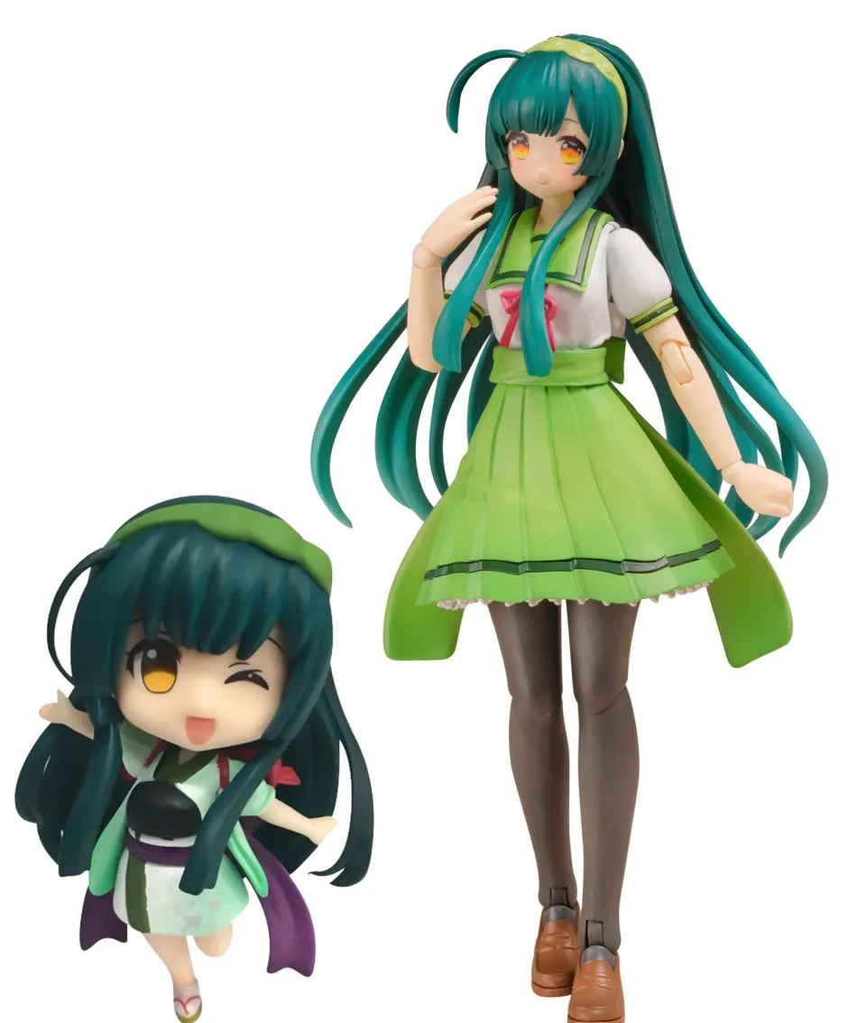 Plafia Tohoku Zunko/Zundamon Project Tohoku Zunko 1/12 Scale Plastic Model Kit Mini Figure Included Set Clearance