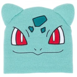 Hats & Caps>Pokémon Bulbasaur Big Face Knit Beanie