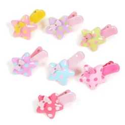 Jewelry & Hair Accessories>Polka Dot Star Clip Set